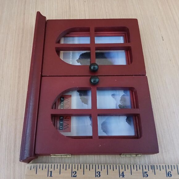 NEW Wooden Window Picture Frame Desktop Holds 4x6 Photos - Picture 7 of 12